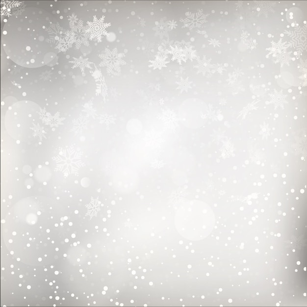 Luci di Natale su sfondo grigio.