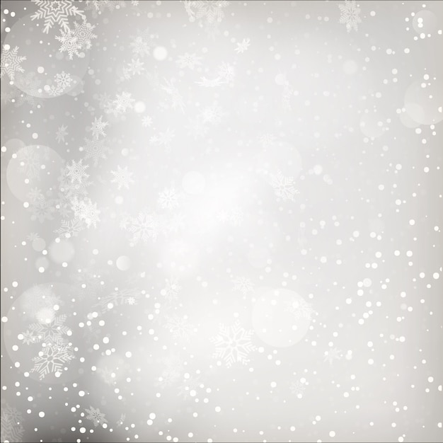 Luci di Natale su sfondo grigio.