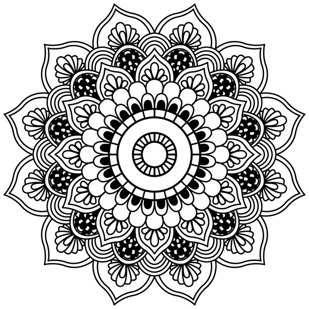 Lusso creativo sfondo mandala elemento decorativo ornamentale a forma di cerchio