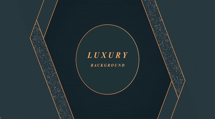 Vettore lusso elegante sfondo nero e oro splendido