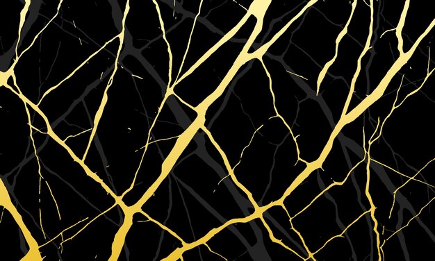 Luxury Black and Gold Marble texture background vector Panoramic Marbling texture design per Banner