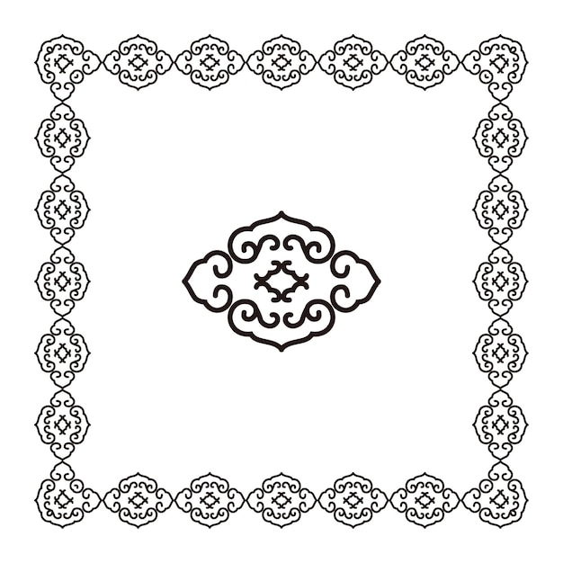 Luxury festivo cinese orientale cultura tradizionale premium decorazione classica oro rosso linea arte