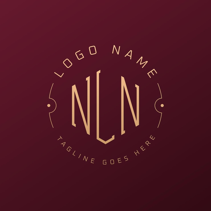 Vettore luxury nln logo design elegante lettera nln monogramma logo minimalista poligono nln modello di progettazione del logo