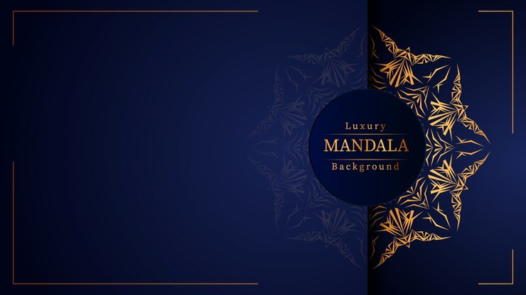 Luxury ornamentale mandala design sfondo in colore oro