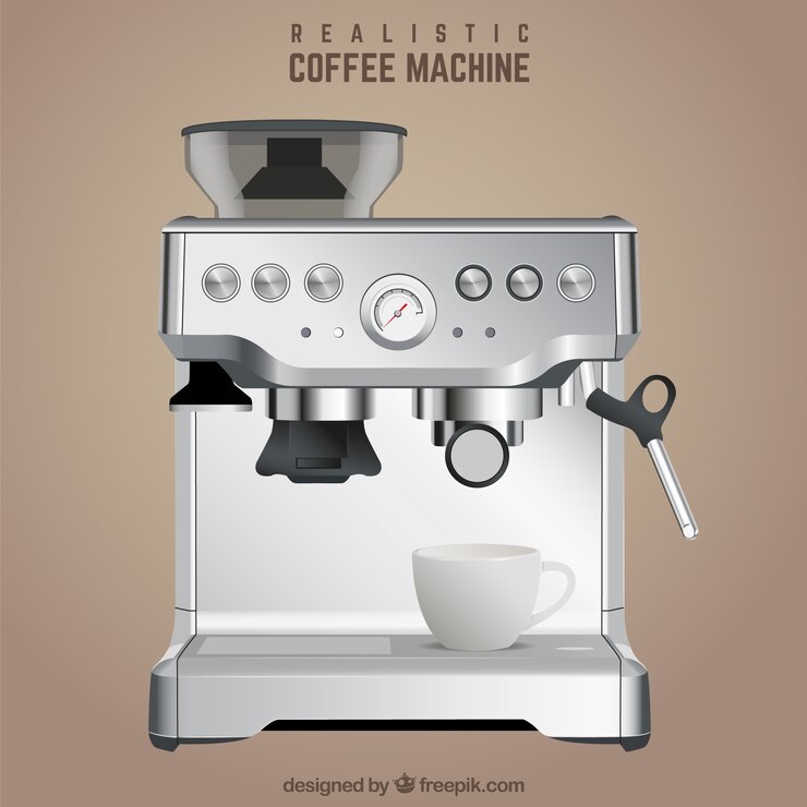 Vettore macchina per il caffè realistico