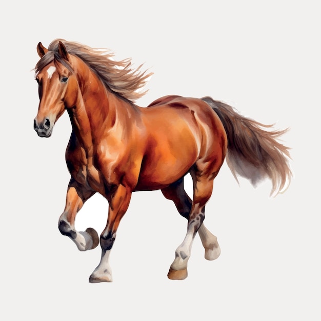 Maestoso cavallo che corre con grazia