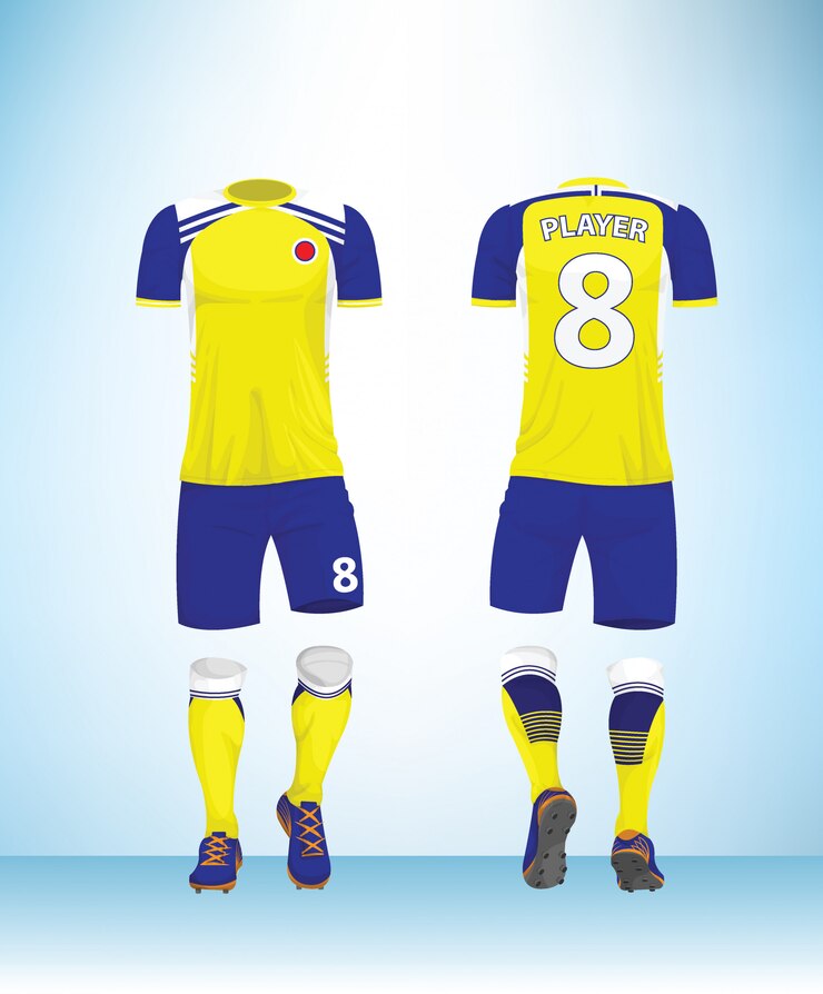 Maglia da calcio o maglietta da calcio mock up.