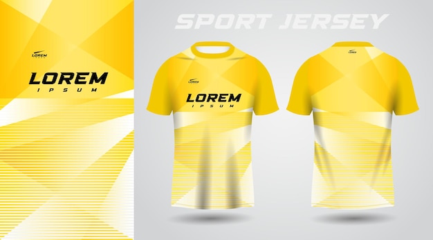 maglia gialla sport jersey design