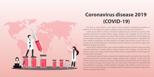 Malattia di coronavirus (COVID-19). Concetto di vettore di consultazione medica.