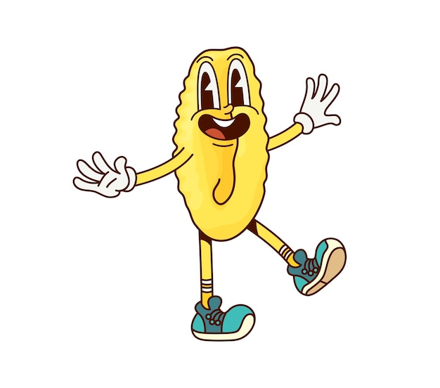 Malloreddus pasta italiana groovy personaggio felice