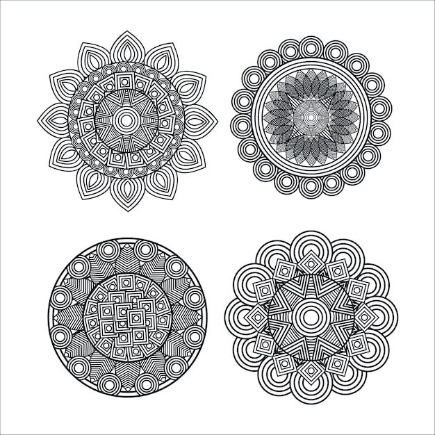 mandala arte monocromatica imposta stili