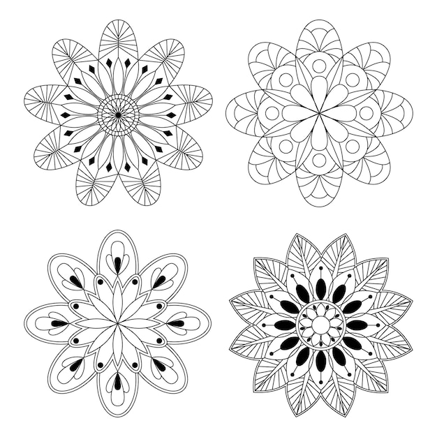 Mandala arte vettoriale
