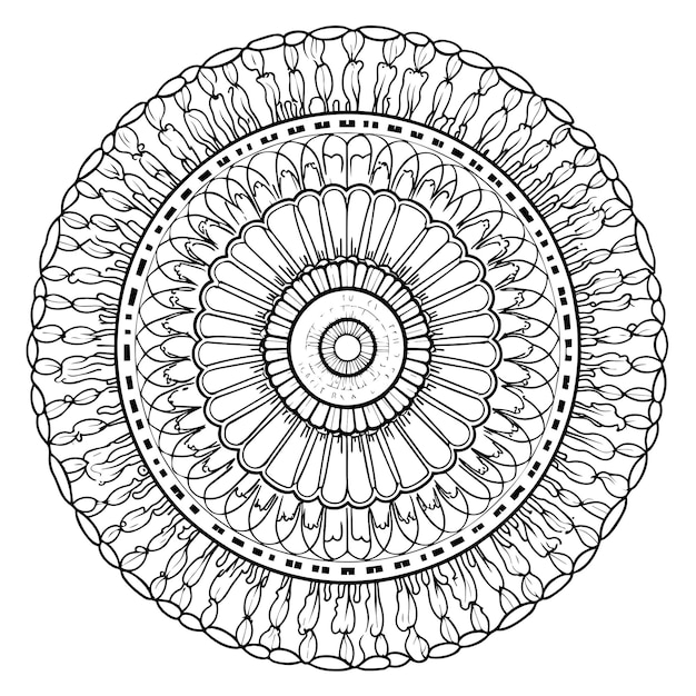 mandala bianca e nera