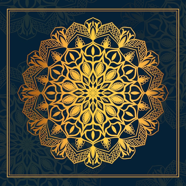 Mandala d'oro di lusso