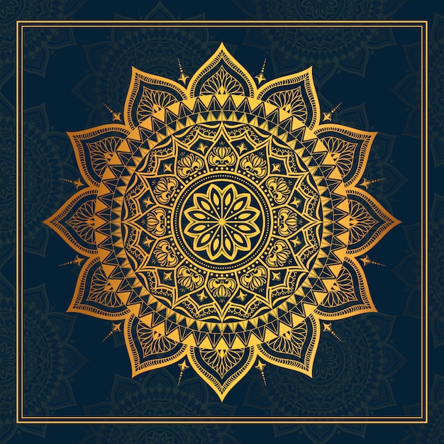 Mandala d'oro di lusso