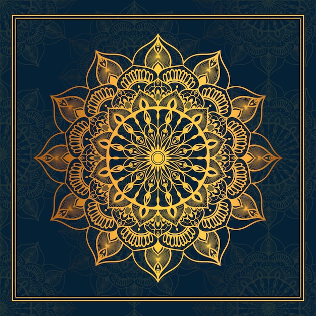 Mandala d'oro di lusso