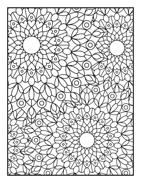 Mandala da colorare KDP per adulti