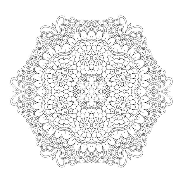Mandala da colorare pagina KDP interni