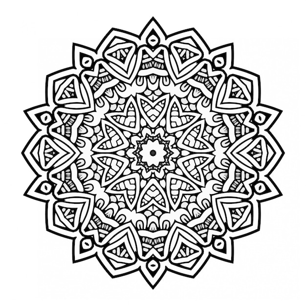 Mandala del libro da colorare