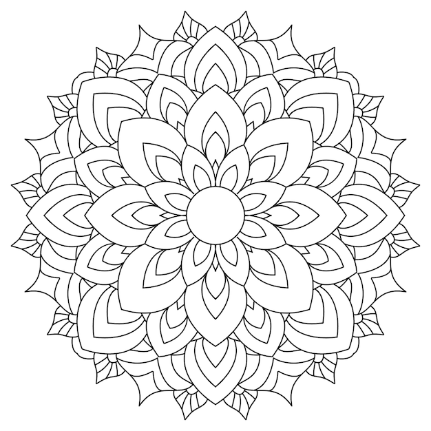 Mandala di contorno