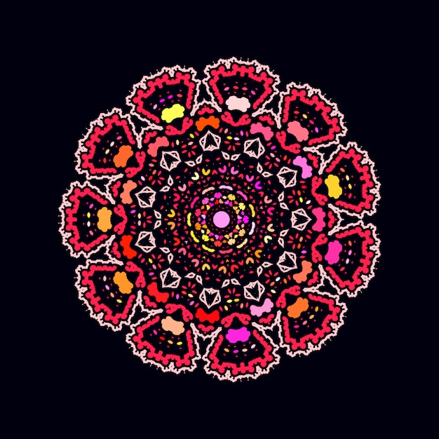 Mandala di lusso colorato