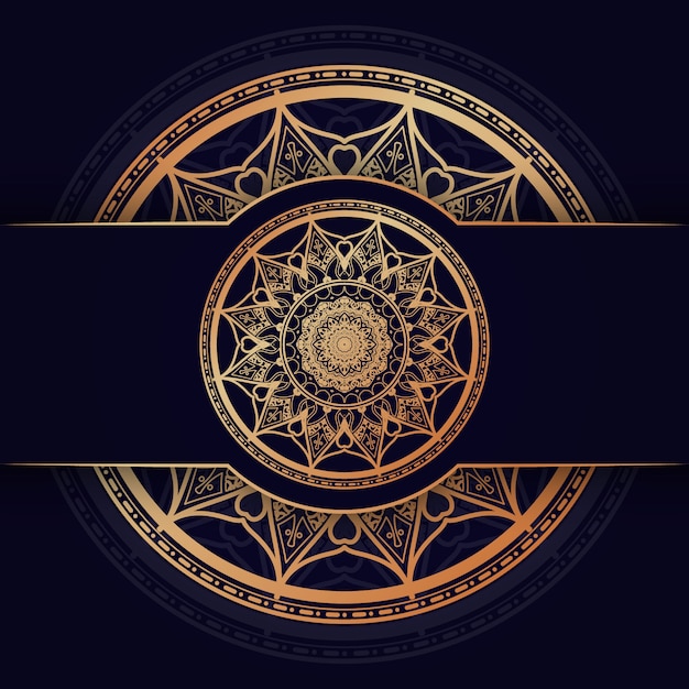 Mandala di lusso design di sfondo