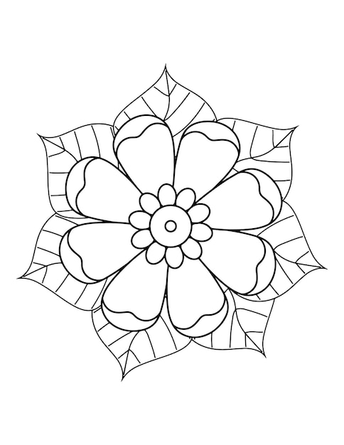 mandala di lusso, libro da colorare floreale per adulti. pagine da colorare mandala, ornamenti floreali.