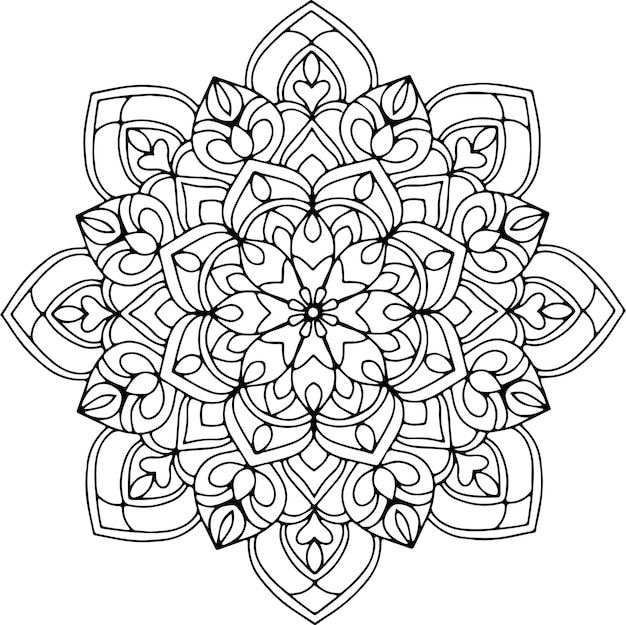 Mandala di vettore Fiore di mandala