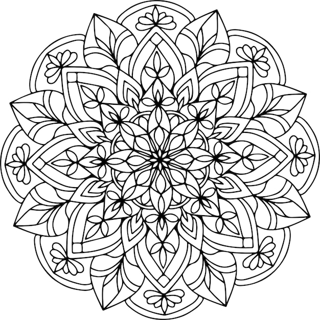 Mandala di vettore Fiore di mandala