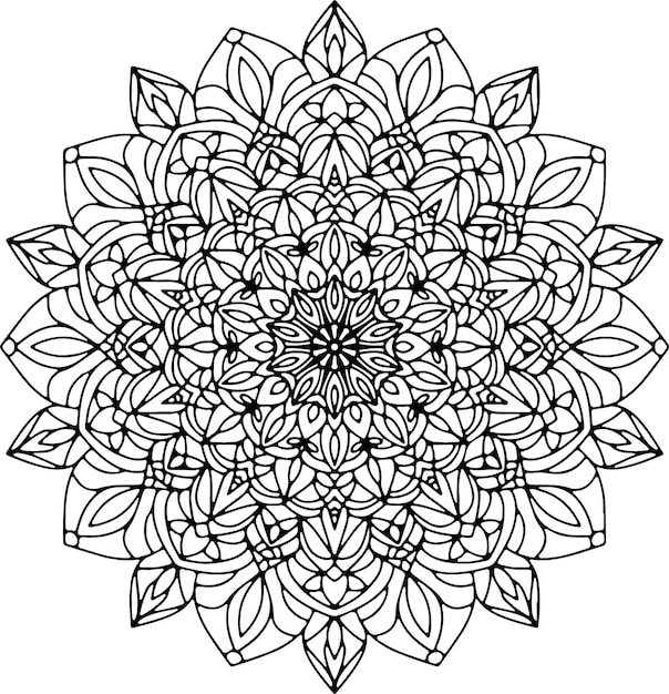 Mandala di vettore Fiore di mandala
