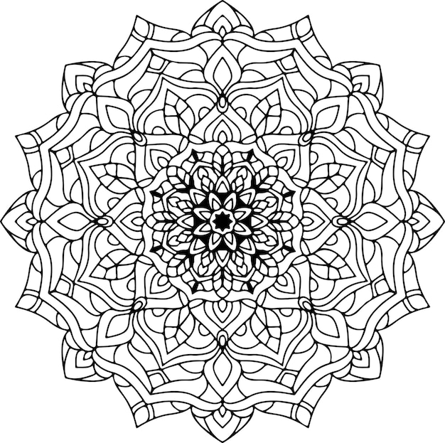 Mandala di vettore Fiore di mandala