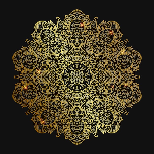 Mandala elegante dorato