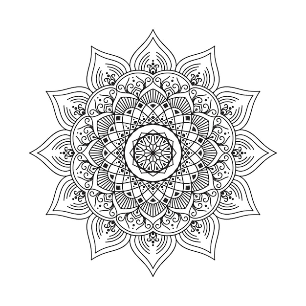 Mandala floreale design di sfondo