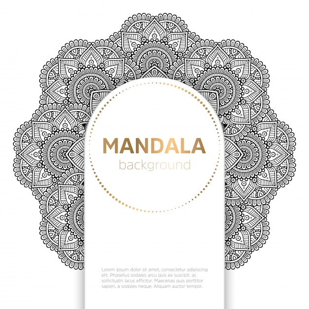 mandala floreale sfondo