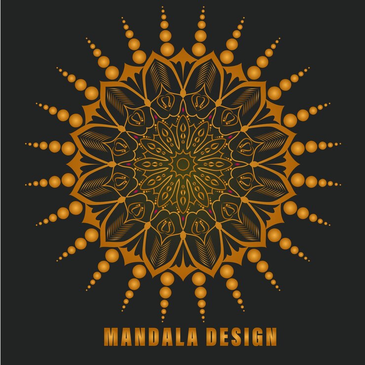 Vettore mandala gradient design vettoriale per sfondo e decorazioni