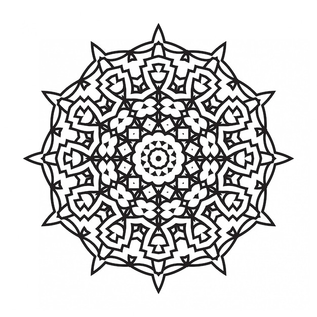 Mandala in bianco e nero