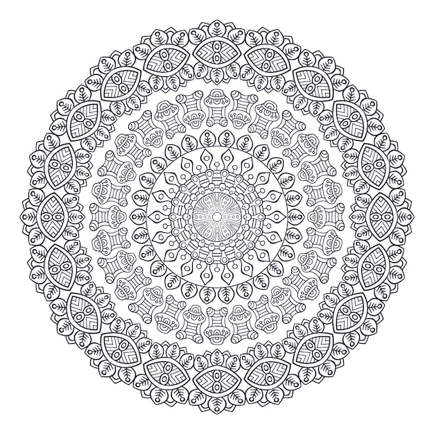 Mandala indiana vettoriale