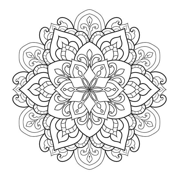 Mandala indiana vettoriale
