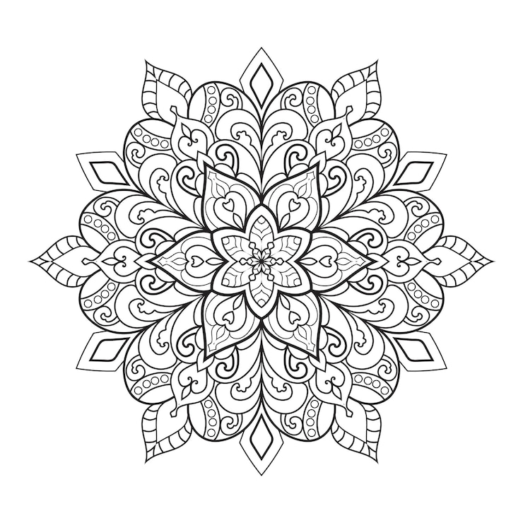 Vettore mandala indiana vettoriale