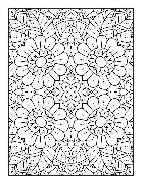 mandala libro da colorare per adulti e pagina del libro da colorare per adulti