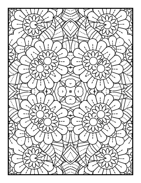 mandala libro da colorare per adulti e pagina del libro da colorare per adulti