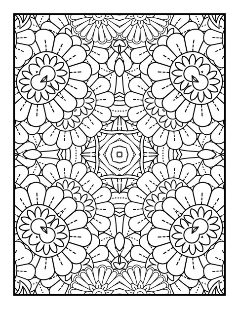 mandala libro da colorare per adulti e pagina del libro da colorare per adulti