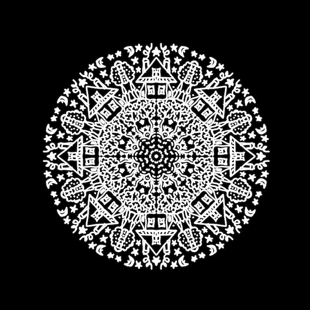 Mandala ornamentale astratto