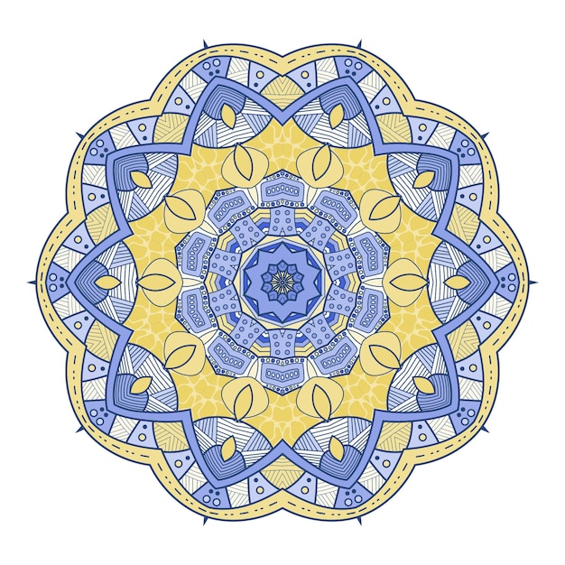 Mandala piuttosto colorato