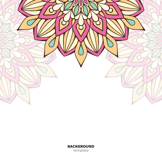 Mandala. Round Ornament Pattern. Sfondo etnico orientale