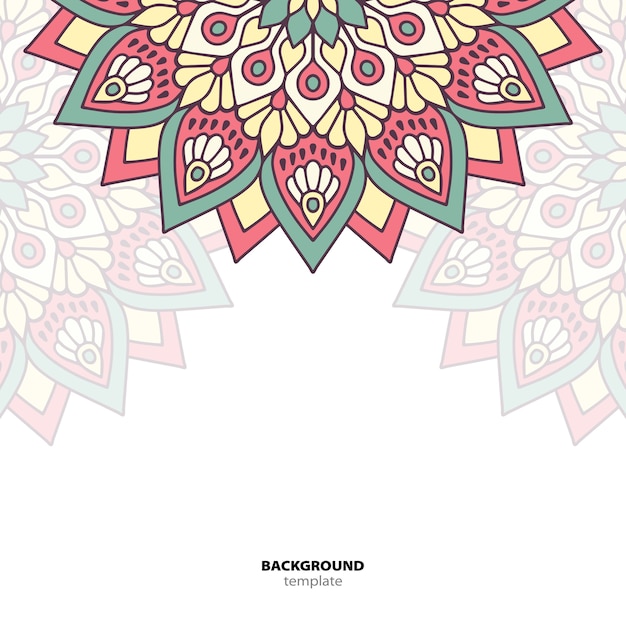 Mandala. Round Ornament Pattern. Sfondo etnico orientale