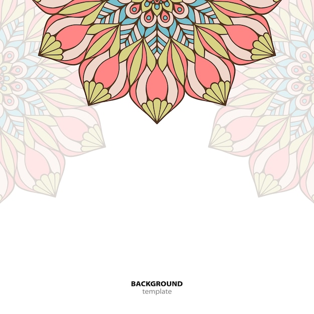 Mandala. Round Ornament Pattern. Sfondo etnico orientale