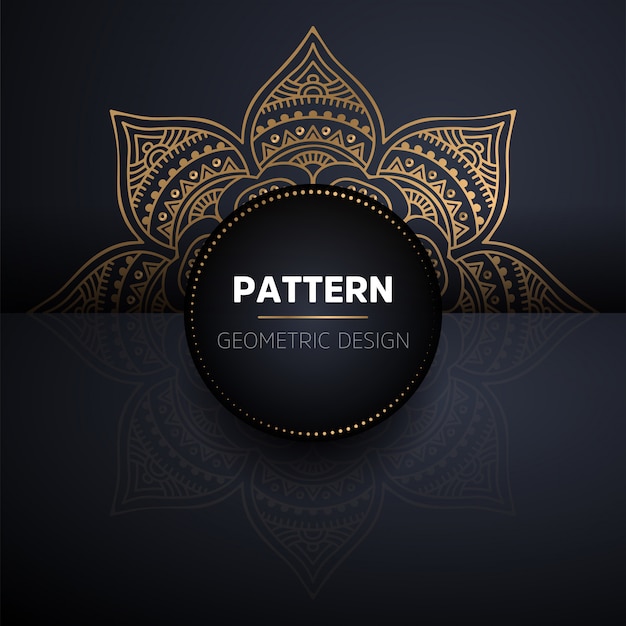 Mandala seamless pattern. Modello di elementi decorativi vintage