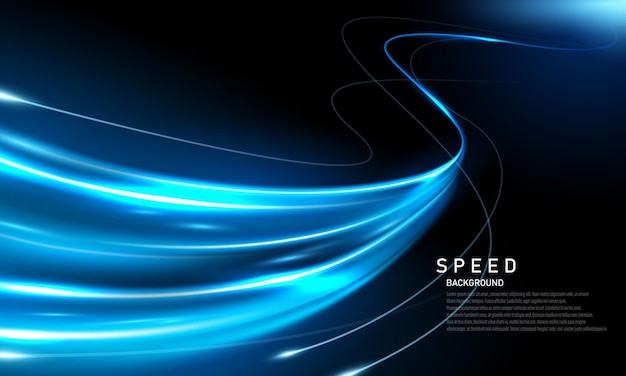 Manifesto astratto della priorità bassa della linea di velocità con dinamica. rete tecnologica Illustrazione vettoriale.