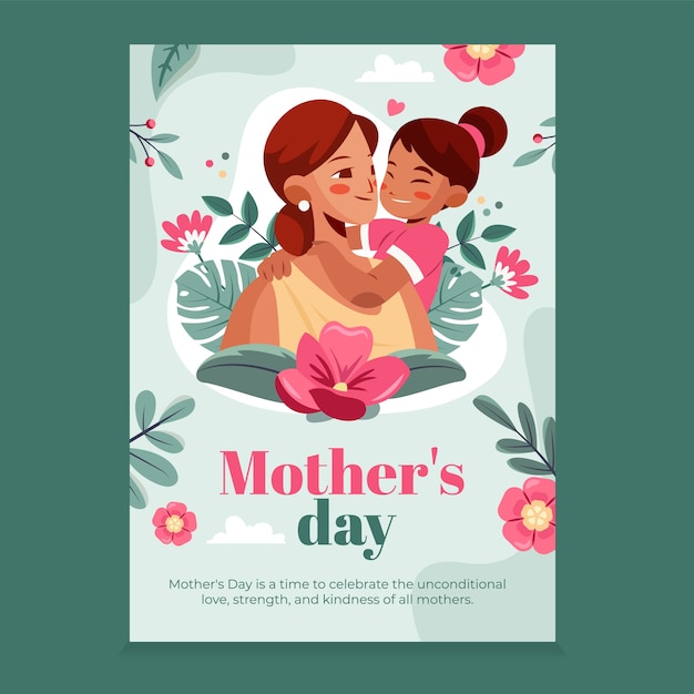 Manifesto di buona festa della mamma